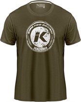 King Pro Boxing KPB Vintage Logo T-shirt Olijfgroen maat L