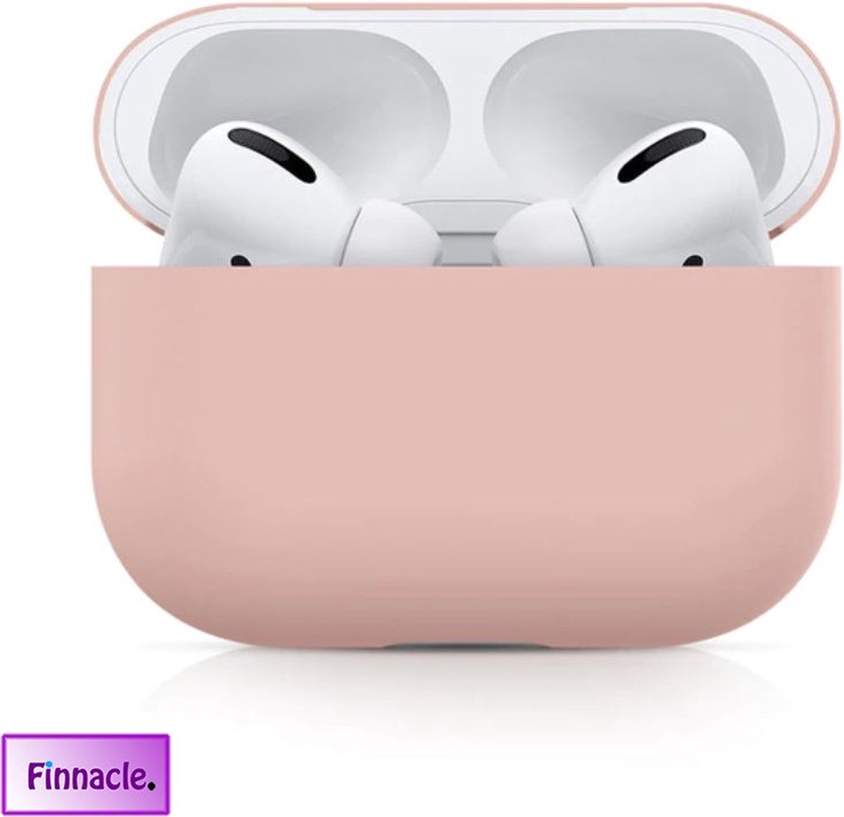 Finnacle - Hoesje geschikt voor Apple AirPods Pro - Roze - Siliconen - Case - Cover - Soft case
