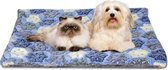 Nobleza Benchkussen - Dierenkussen - Hondenkussen - Kattenkussen - Benchmat - Dierenmat - Hondenmat - Kattenmat - Blauw - Maat S