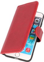 Lelycase iPhone 12 case bookcase - iPhone 12 wallet case - case iPhone 12 bookcase - Cuir - Rouge - Lelycase Genuine Leather Bookcase