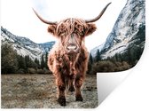 Stickers muraux - Highlander écossais - Berg - Animaux - 120x90 cm - Film Adhésif