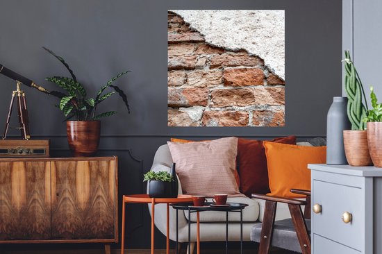 Stickers muraux - Plâtre autocollant - Plâtre - Pierres - Mur - Brique - 50x50 cm - Film adhésif - Stickers muraux Chambre d'enfant - Papier peint autocollant - Papier peint autocollant - Film autocollant