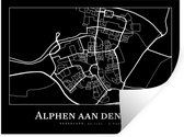 Muurstickers - Sticker Folie - Kaart - Stadskaart - Alphen aan den Rijn - Plattegrond - 80x60 cm - Plakfolie - Muurstickers Kinderkamer - Zelfklevend Behang - Zelfklevend behangpapier - Stickerfolie