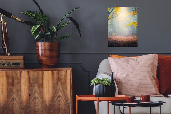 Stickers Stickers muraux - Forêt - Brouillard - Automne - 30x40 cm - Film adhésif