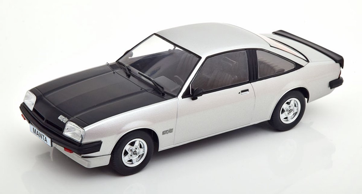 Opel Manta B GT/E 1980 Zilver / Zwart 1-18 MCG Models