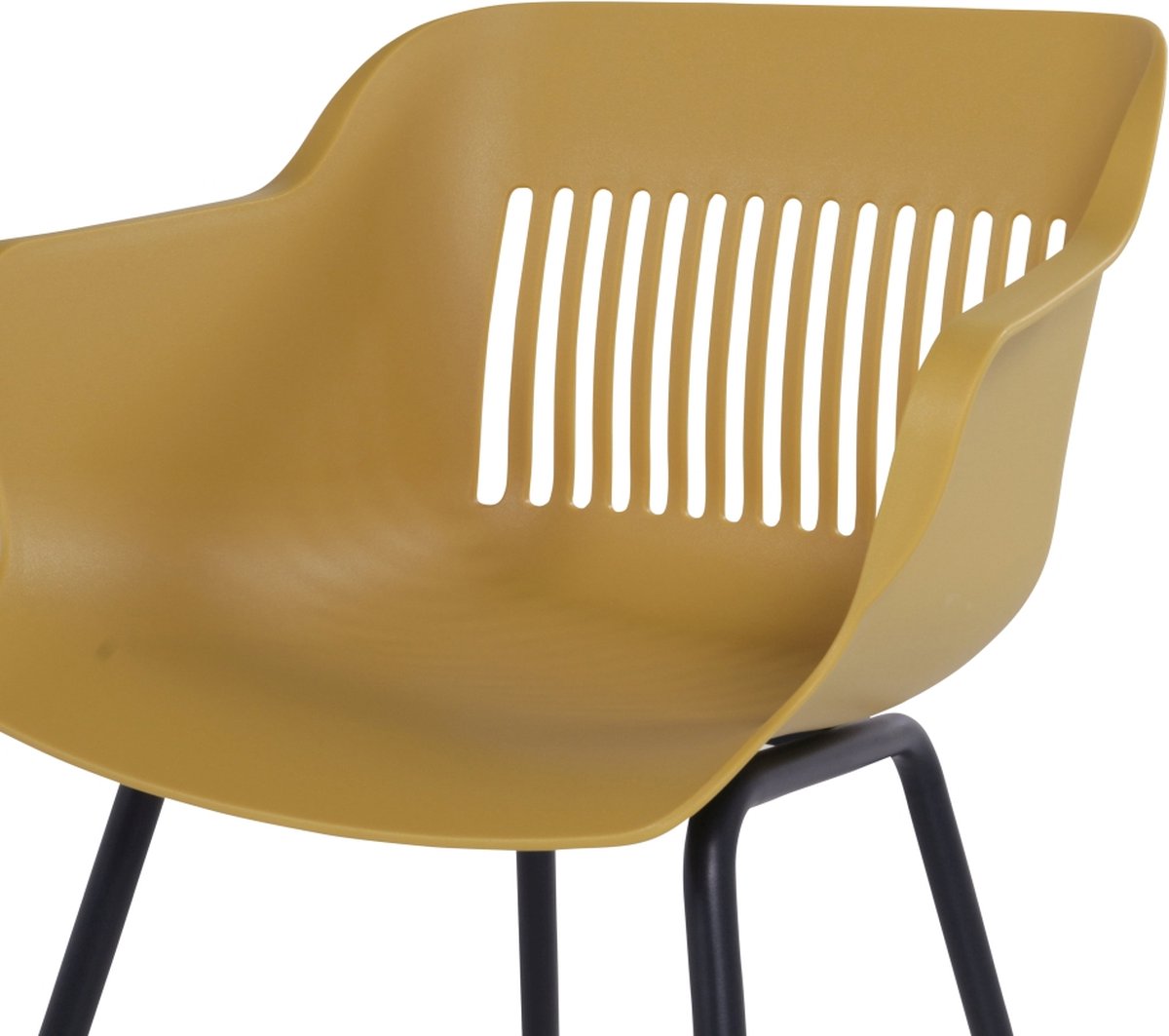 Hartman Jill Alu Rondo chaise de jardin - Set de 2 - Jaune curry