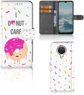 Smartphone Hoesje Nokia G10 | G20 Bookcase met Quotes Donut Cadeautjes voor Meisjes
