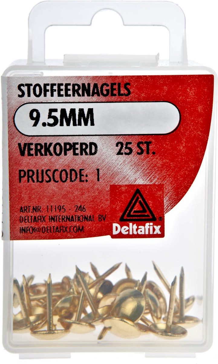 Deltafix - STOFFEERNAGELS VERKOPERD 95MM 25 ST