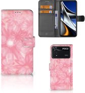 Telefoonhoesje Xiaomi Poco X4 Pro 5G Wallet Book Case Spring Flowers