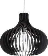 Seattle Hanglamp 3 mm hout 50x45 cm zwart - Modern - Blij Design