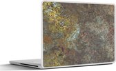 Laptop sticker - 15.6 inch - Roest - Leisteen - Stenen - Industrieel - 36x27,5cm - Laptopstickers - Laptop skin - Cover