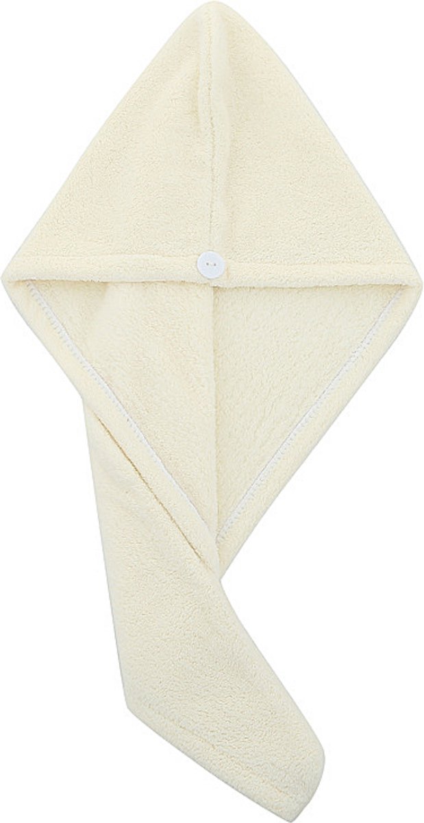 Haarhanddoek - Hoofdhanddoek - Hair towel - Sneldrogende handdoek - Haartulband - Haardroger - Haar handdoek - Wit
