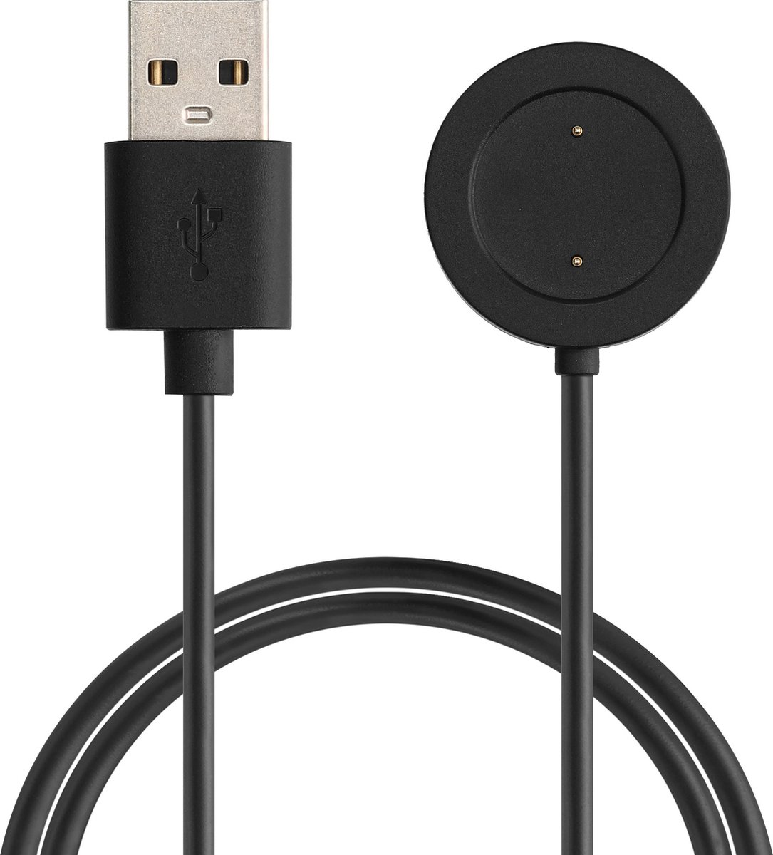 kwmobile USB-oplaadkabel geschikt voor Xiaomi Mi Watch Color Sport / S1 Active kabel - Laadkabel voor smartwatch - in zwart
