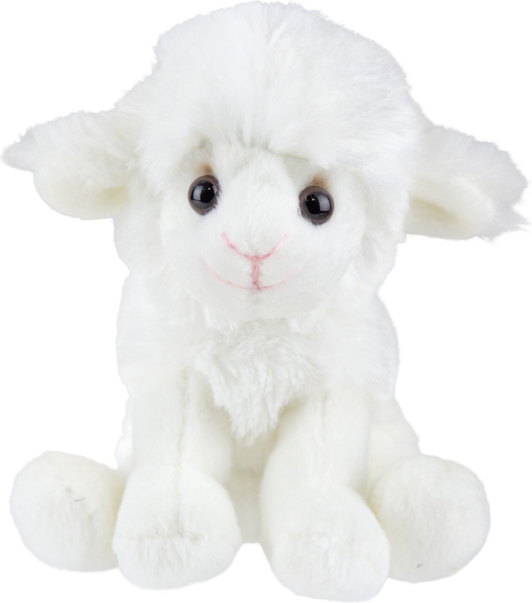 Pluche Schaap Zittend beige bruin 35cm Pluche Schaap Zittend beige bruin 35cm