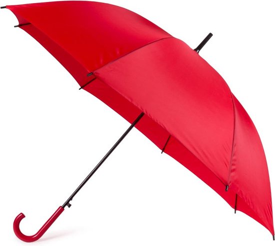 Rode automatische paraplu 107 cm