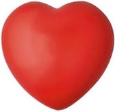 Stressbal rood hartje 7 cm - huwelijk geschenk - valentijn cadeautje voor hem en haar