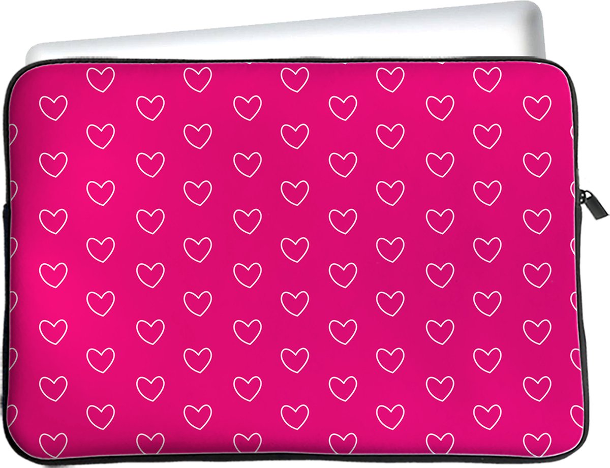 iPad 2021/2020 hoes - Tablet Sleeve - Kleine Hartjes - Designed by Cazy