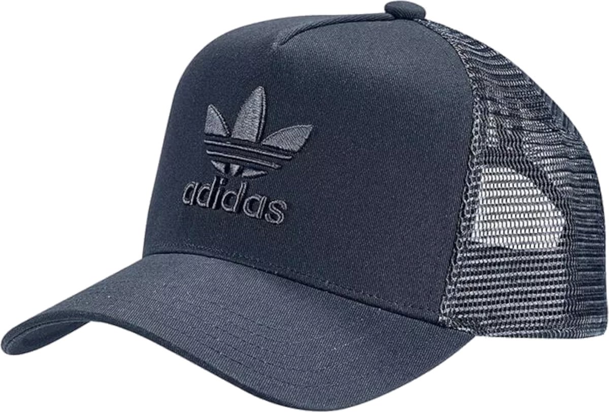 adidas Trucker Trefoil Cap DV0169, Unisex, Marineblauw, Pet, maat: OSFM