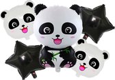 5 stuks ballonnen panda - ballonnenpakket - verjaardag  Pippashop
