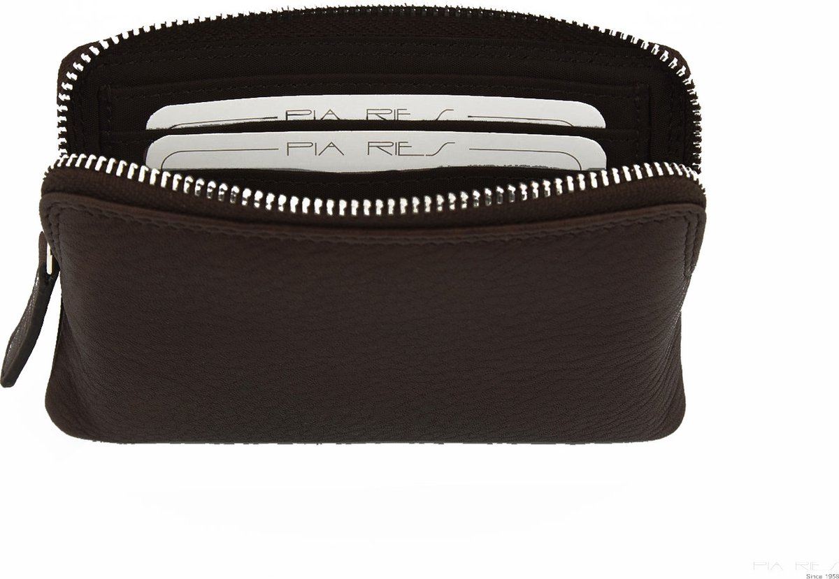 Pia Ries Kleine Portemonnee 792-2 Leer - Bruin