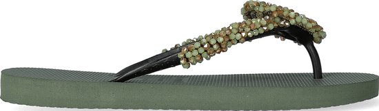 Uzurii Maria Army Green Dames Slippers Army Green | Groen | Kunststof | Maat 41/42 | 18.252.01