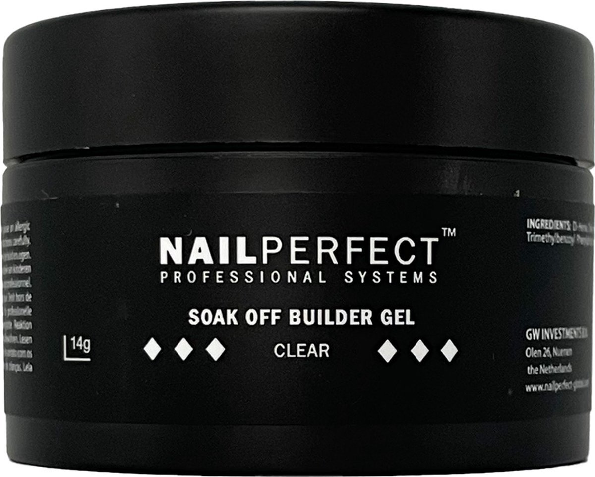 Upvoted – soak off – builder gel clear – 14 gr