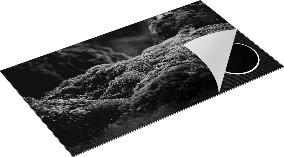 Chefcare Inductie Beschermer Groen Mos - Zwart Wit - 90x52 cm - Afdekplaat Inductie - Kookplaat Beschermer - Inductie Mat