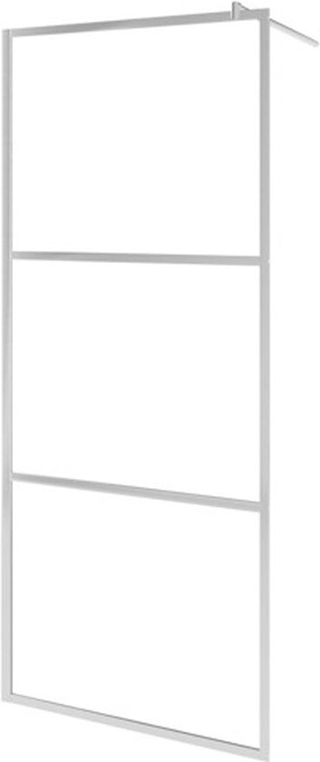 Cabine de douche à l' vidaXL en verre ESG mat 100 x 195 cm Douche à l'italienne - Paroi de douche - Miroir de salle de bain - Moderne - Verre Glas