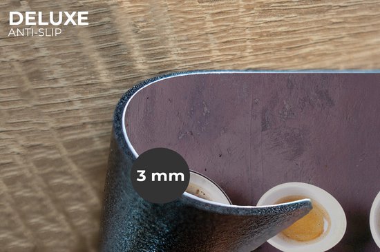 Set de table - Napperons en plastique - Café - Cuisine - Industriel - 45x30 cm - 6 pièces - Résistant à la chaleur - Antidérapant - Pad - Amovible