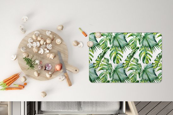 Napperons de table - Jungle - Feuilles - Nature - Tropical - Vert clair - Sous-verre - Cuisine - 45x30 cm - 6 pièces