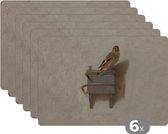 KitchenYeah - Placemats - Het puttertje - Schilderij - Vogel - Oude meesters - Placemat - Onderleggers - Onderleggers placemats - 45x30 cm