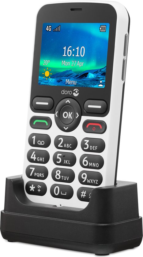 DORO 5860 Eenvoudige Seniorentelefoon - Wit