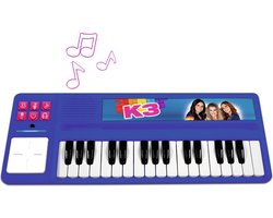foto van K3 Speelgoedinstrument - Piano met drumpad - Met fragmenten van 5 K3 liedjes - Inclusief batterijen