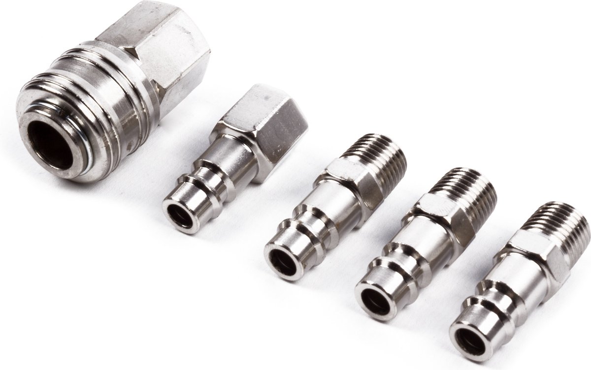 Silkwish Perslucht afsluitkraan, 1/4 inch, G1/4 inch, messing