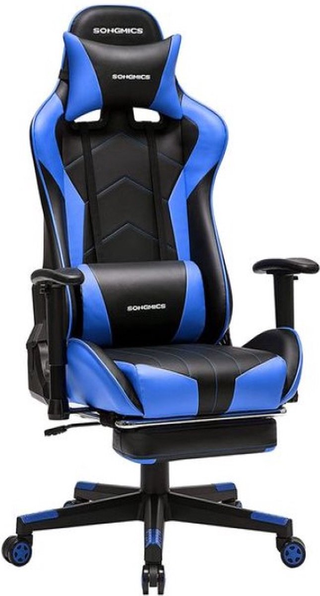 Offeco Gamestoel Zeus - Gamestoelen - Desk chair - Gaming spullen - Gaming chair - Bureaustoel - Blauw