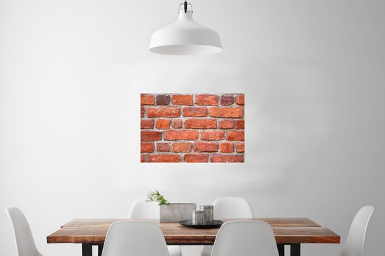 Poster Mur - Brique - Rouge - 60x40 cm