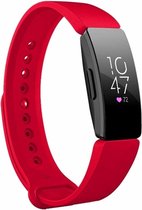 Siliconen bandje - rood, geschikt voor Fitbit Inspire & Inspire HR