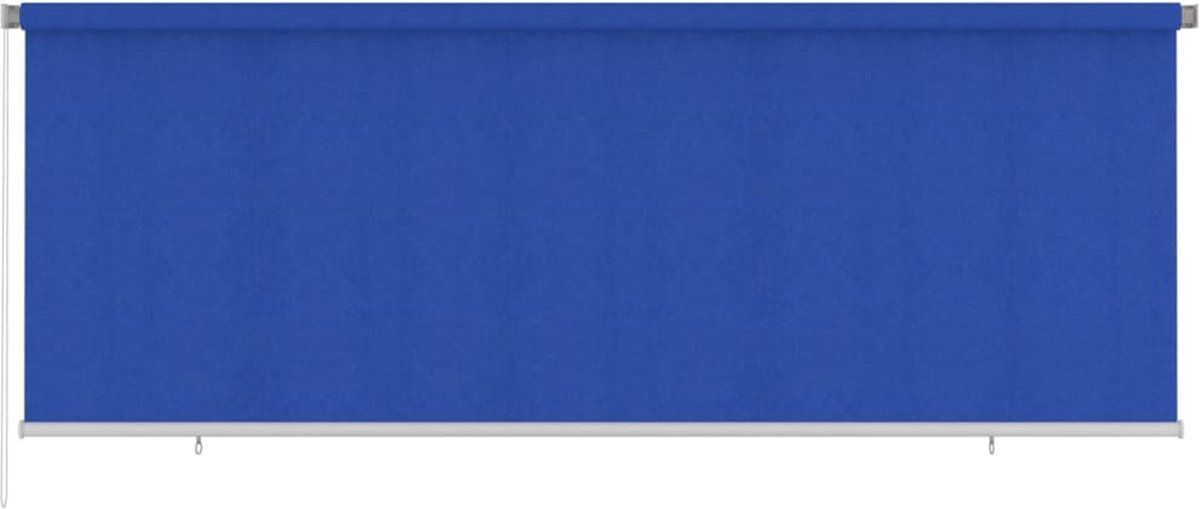 VidaLife Rolgordijn voor buiten 400x140 cm HDPE blauw