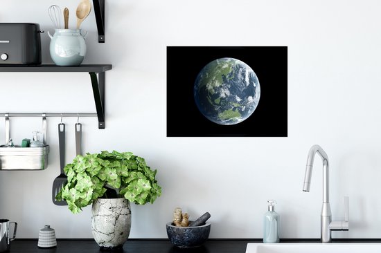 Image satellite de la terre Poster 40x30 cm - petit - Tirage photo sur Poster (décoration murale salon / chambre)