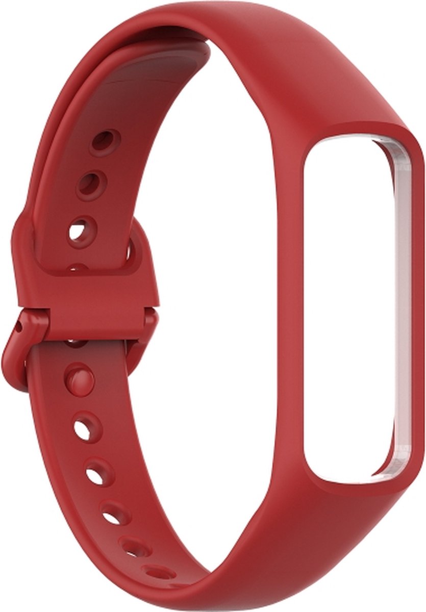 Siliconen bandje - geschikt voor Samsung Galaxy Fit 2 - rood