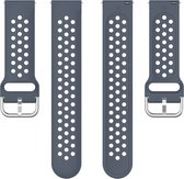 Siliconen bandje - geschikt voor Fitbit Versa / Versa 2 - donkergrijs