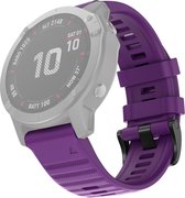 Siliconen bandje - geschikt voor Garmin Fenix 3 / 5X / 5X Plus / 6X / 6X Pro / 7X / 7X Pro / Quatix 3 / 6X / Tactix (7) / Enduro (2) / Descent Mk1 / Mk2(i) / Mk3i 51 mm / D2 Bravo / Charlie / Delta PX / Mach 1 Pro / Epix Pro Gen 2 51 mm - paars