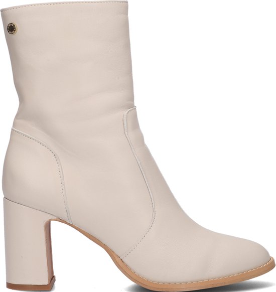 Notre V An282 Enkellaarsjes Enkelboots met rits Dames Wit