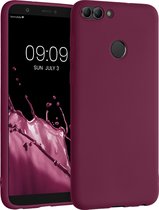 kwmobile telefoonhoesje geschikt voor Huawei Enjoy 7S / P Smart (2017) - Hoesje voor smartphone - Back cover in bordeaux-violet