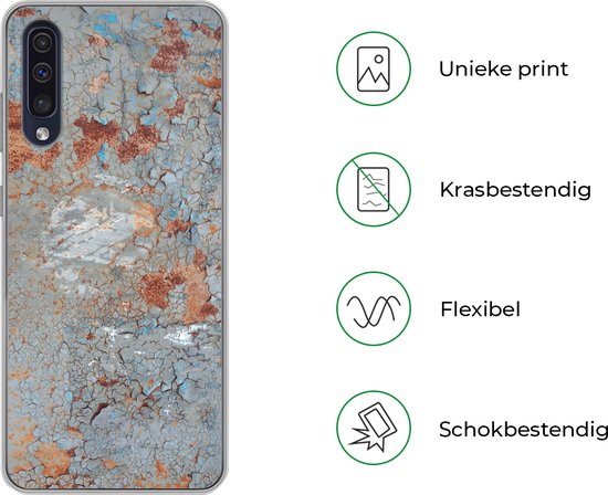 Coque Samsung Galaxy A30s - Rouille - Peinture - Métal - Coque de téléphone en Siliconen