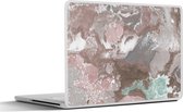 Laptop sticker - 11.6 inch - Rood - Graniet - Keien - 30x21cm - Laptopstickers - Laptop skin - Cover
