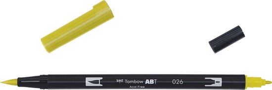 Tombow ABT dubbele brushpen yellow gold ABT-026