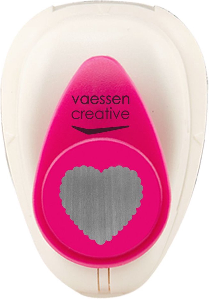 Vaessen Creative Pons - Figuurpons - Hart - 1,4 x 1,5 cm
