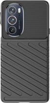 Motorola Edge 30 Pro TPU Case hoesje - Just in Case - Effen Zwart - TPU (Zacht)