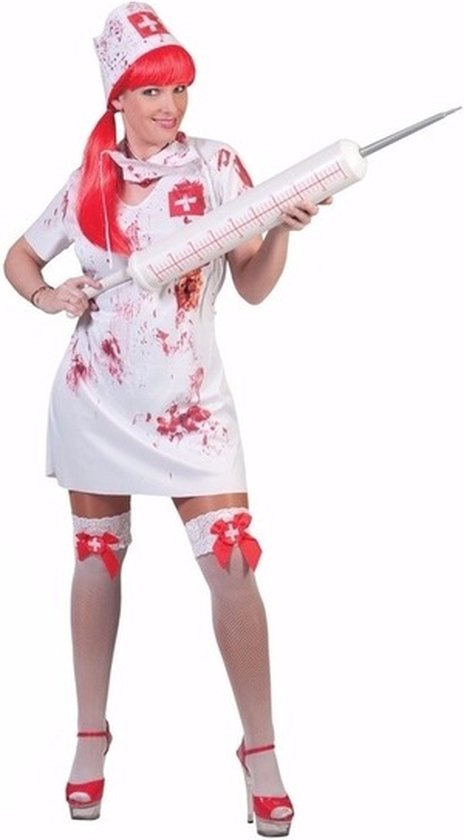 Monografie Permanent referentie Halloween - Kleine maat kostuum gestoorde verpleegster voor dames XXS/XS |  bol.com